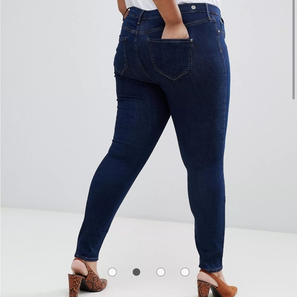 River Island Plus Molly Mid-Rise Skinny Jeggings - Picture 3 of 11